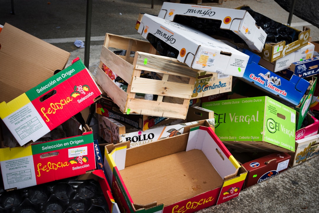 a group of boxes