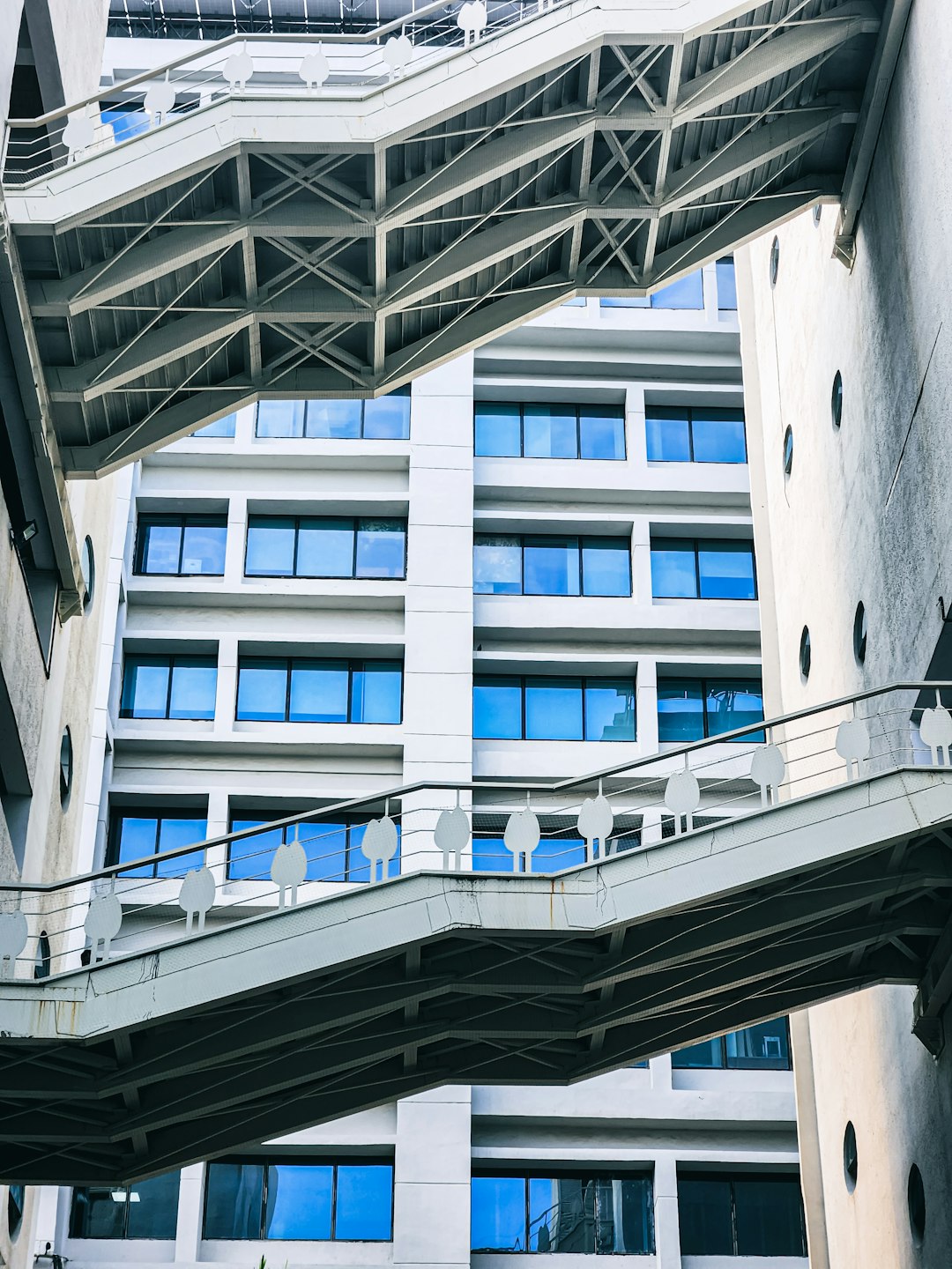 a very tall building with lots of windows