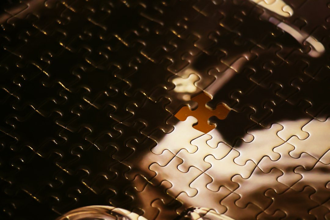 A puzzle with a missing piece is visible